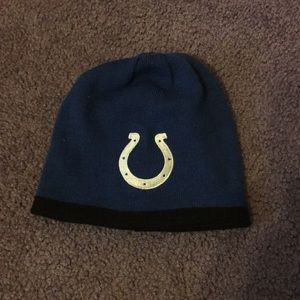 Youth sized colts reversible beanie
